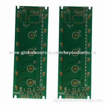 Single-sided PCB, base material FR4, green solder mask and 3 days delivery